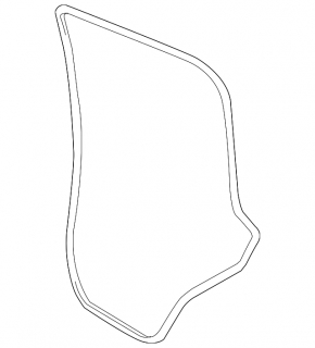 Door seal rear left VW Touareg 11-17