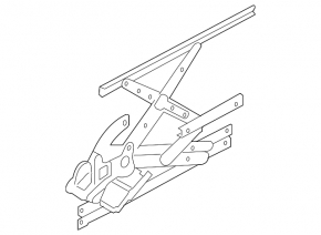 Window lift mechanism rear right Nissan Murano z51 09-14
