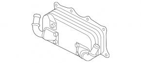 Engine Cooler Porsche Cayenne 958 11-17 4.8 Turbo