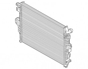 Radiator cooling water Porsche Cayenne 958 11-17 4.8 Turbo