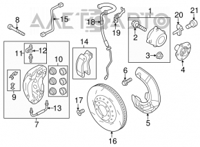 Front left ABS sensor for Porsche Cayenne 958 11-17