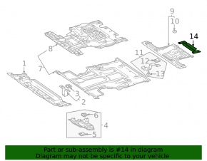 Rear Engine Guard Mounting Bracket for Mercedes W167 GLE 350 450 20-24 AWD