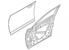 Door bare front left Mazda CX-30 20-