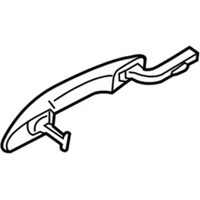 Door handle outer front left keyless Ford Mustang mk6 15-