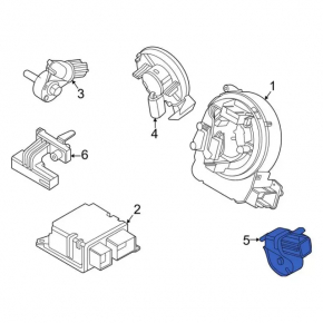 Airbag sensor rear left Ford Edge 15-
