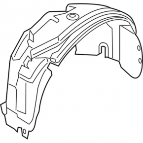 Front left mudguard Ford Fusion mk5 17-20