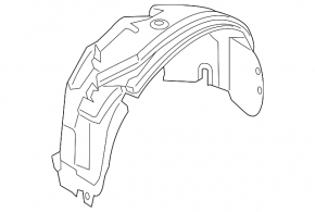 Front left mudguard Ford Fusion mk5 17-20