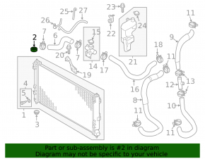 Radiator support upper left Mitsubishi Outlander 16-21 2.4, 3.0