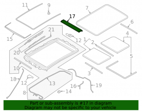 Black panoramic blind for the Porsche Cayenne 19-26