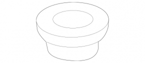Radiator bracket lower right Mercedes GLA 14-20 2.0 rubber