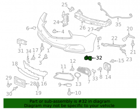 Acura TLX 18-20 Front Bumper Parking Sensor