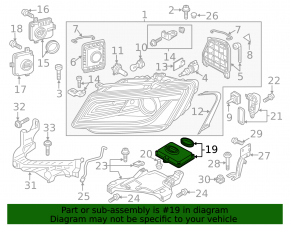 Adaptive light control unit Audi Q5 8R 13-17 rest xenon HOFFER