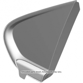 Plug triangle wing front left Chevrolet Trax 15-20 structure with chrome molding