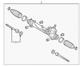 Toyota Sienna 04-10 steering rack