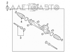 Toyota Sienna 04-10 steering rack