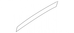 Audi Q7 4L 10-15 front left door trim molding, walnut wood, gloss, broken guides