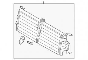 Louvers deflector radiator Audi Q7 16- without motor