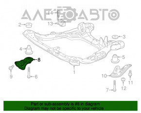 Front subframe burdock front left Toyota Highlander 14-19