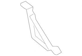 Upper right arch trim bracket BMW X3 F25 11-17