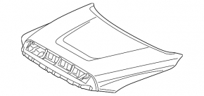 Naked hood of a 1921 Toyota Tundra
