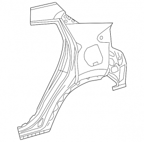 Rear right wing Toyota C-HR 18-23 Turkey built