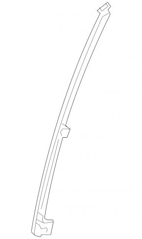 Front left door glass guide Lexus NX200t NX300 NX300h 15-21 front