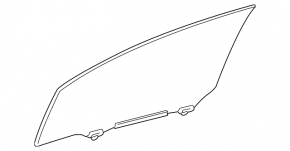 Front left door glass for Lexus CT200h 11-17