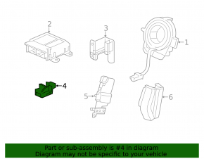 Airbag Sensor Front Right Acura ILX 13-15