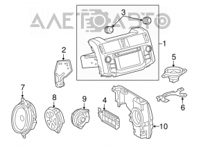 JBL front left door speaker for Toyota Prius 30 10-11