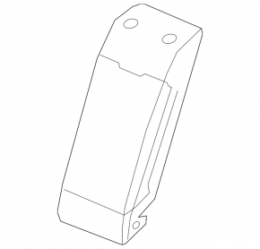 Rear seat armrest, 2nd row, Audi A4 B9 20-25, gray leather