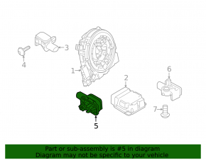 Airbag sensor door left Porsche Cayenne 958 11-17