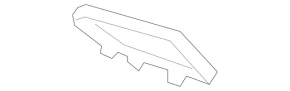 Front left window lift control trim, black, Mercedes C-class W205 19-21