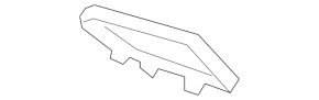Front left window lift control trim, black, Mercedes C-class W205 19-21