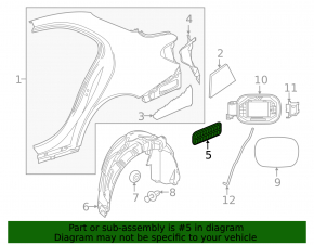 Ventilation shield right Mercedes W213 E 17-23