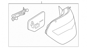 Outer wing light left Mercedes W212 10-13