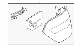 Outer wing light left Mercedes W212 10-13