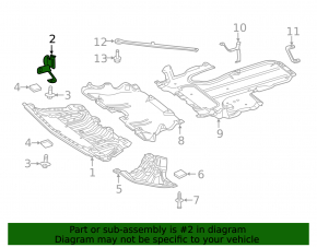 Right metal front bumper central protection bracket for Mercedes W213 E 17-20