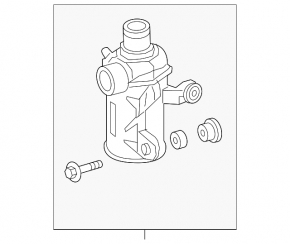 Water pump Mercedes W167 GLE 450 20-23 3.0h