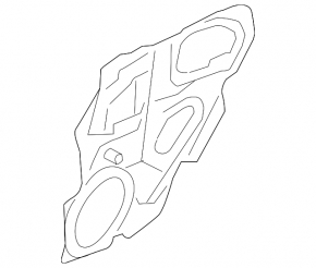 Interior insert, rear left door, Mazda3 03-09 HB