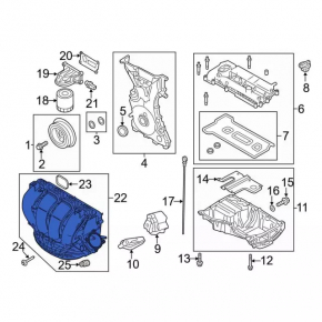 Intake manifold Ford Focus mk3 11-18 2.0