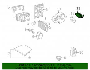 Speaker rear left Ford Flex 09-19