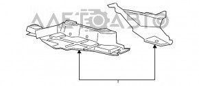 Trunk bottom protection left Ford Edge 15-24