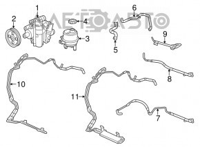 Power Steering Radiator Dodge Journey 11-