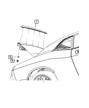 09-14 Dodge Challenger Trunk Lid Spoiler