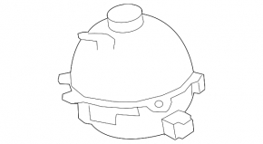 GMC Terrain 18 Coolant Expansion Tank - Without Cap