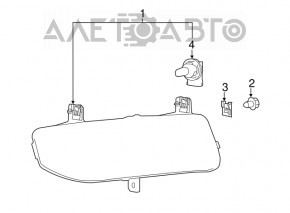 Right fog light for Nissan Rogue 17-20, polished