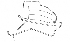 Mitsubishi Outlander 14-20 spare tire bracket