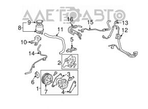 Power steering reservoir for Toyota Sienna 2010-2011