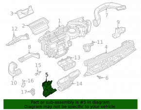 Left front panel air vent deflector for Audi Q7 20-22