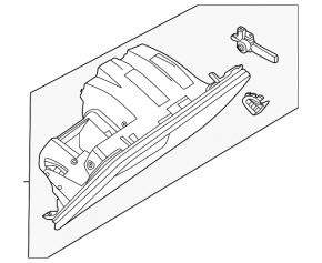 Glove box, glove compartment BMW X3 G01 18-21 beige